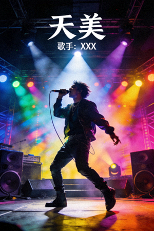 天美MV封面 - 歌手在舞台上表演